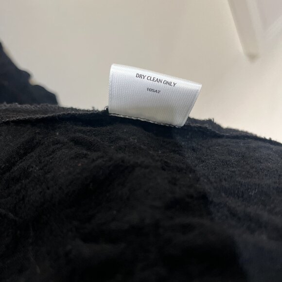 EILEEN FISHER 100% Wool Black Embossed Light Jacket - Picture 5 of 11